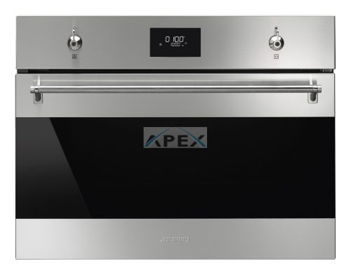 SMEG KOMPAKT MIKROHULLÁMÚ SÜTŐ, Classica design, Galileo, 45 cm, CS LCD, inox