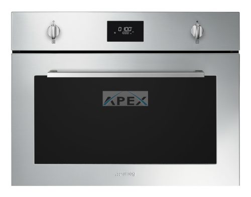 SMEG KOMBINÁLT KOMPAKT MIKROHULLÁMÚ SÜTŐ, Selezione design, 45 cm, rozsdamentes acél