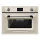SMEG KOMPAKT KOMBINÁLT MIKROHULLÁMÚ SÜTŐ, Victoria design, Galileo, 45 cm, ES LCD, bézs