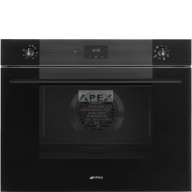   SMEG HŐLÉGKEVERÉSES SÜTŐ, Linea design, Galileo, 75x60 cm, ES LCD, mélyfekete üveg