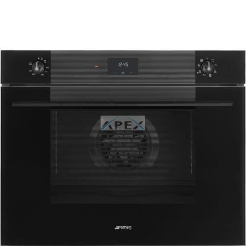 SMEG HŐLÉGKEVERÉSES SÜTŐ, Linea design, Galileo, 75x60 cm, ES LCD, mélyfekete üveg