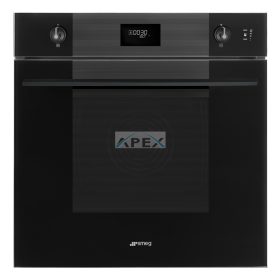   SMEG KOMBINÁLT SÜTŐ, GŐZFUNKCIÓVAL, Linea design, Galileo, 60 cm, CS LCD, mélyfekete üveg
