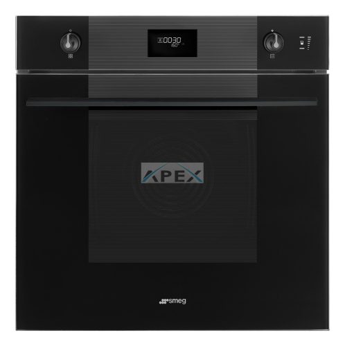 SMEG KOMBINÁLT SÜTŐ, GŐZFUNKCIÓVAL, Linea design, Galileo, 60 cm, CS LCD, mélyfekete üveg