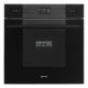 SMEG KOMBINÁLT MIKROHULLÁMÚ SÜTŐ, Linea design, Galileo, 60 cm, ES LCD, mélyfekete üveg