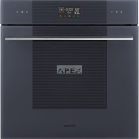   SMEG KOMBINÁLT MIKROHULLÁMÚ SÜTŐ, Linea design, Galileo, 60 cm, ES LCD, neptune szürke üveg