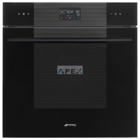   SMEG KOMBINÁLT GŐZSÜTŐ, Linea design, Galileo, 60 cm, ES LCD, mélyfekete üveg