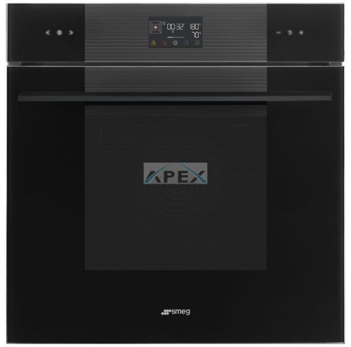 SMEG KOMBINÁLT GŐZSÜTŐ, Linea design, Galileo, 60 cm, ES LCD, mélyfekete üveg
