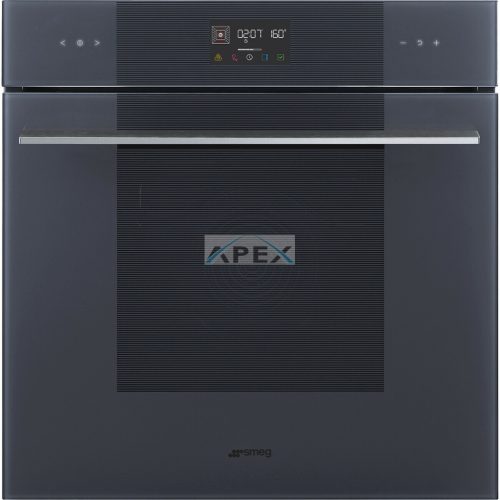 SMEG HŐLÉGKEVERÉSES SÜTŐ, Linea design, Galileo, 60 cm, ES LCD, neptune szürke üveg