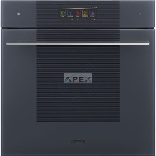 SMEG OMNICHEF HÁROM AZ EGYBEN SÜTŐ, Linea design, Galileo, 60 cm, nagy TFT, neptune szürke üveg