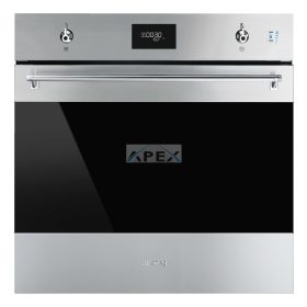   SMEG KOMBINÁLT SÜTŐ, GŐZFUNKCIÓVAL, Classica design, Galileo, 60 cm, CS LCD, inox