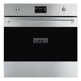   SMEG KOMBINÁLT PIROLITIKUS GŐZSÜTŐ, Classica design, Galileo, 60 cm, ES LCD, inox