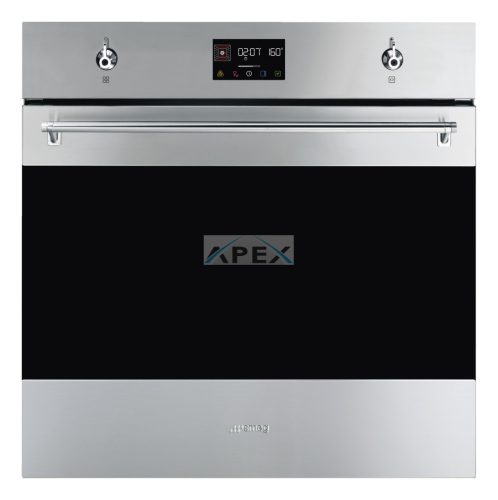 SMEG HŐLÉGKEVERÉSES SÜTŐ, Classica design, Galileo, 60 cm, ES LCD, inox
