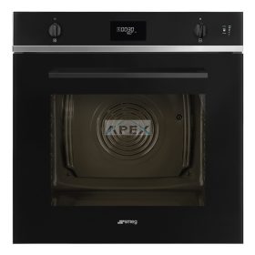   SMEG KOMBINÁLT SÜTŐ, GŐZFUNKCIÓVAL, Selezione design, Galileo, 60 cm, CS LCD, fekete üveg