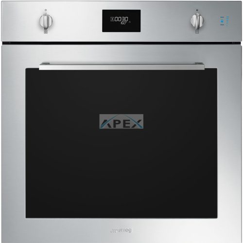SMEG KOMBINÁLT SÜTŐ, GŐZFUNKCIÓVAL, Selezione design, Galileo, 60 cm, CS LCD, inox