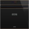 SMEG KOMBINÁLT MIKROHULLÁMÚ SÜTŐ, Dolce Stil Novo design, Galileo, 60 cm, TFT, fekete üveg, réz dísz