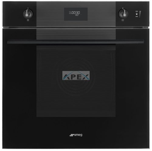 SMEG PIROLITIKUS KOMBINÁLT SÜTŐ, GŐZFUNKCIÓVAL, Linea design, Galileo, 60 cm, CS LCD, mélyfekete üveg