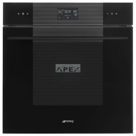   SMEG PIROLITIKUS KOMBINÁLT SÜTŐ, GŐZFUNKCIÓVAL, Linea design, Galileo, 60 cm, ES LCD, mélyfekete üveg