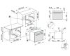 SMEG PIROLITIKUS KOMBINÁLT SÜTŐ, GŐZFUNKCIÓVAL, Linea design, Galileo, 60 cm, TFT, mélyfekete üveg