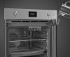 SMEG KOMBINÁLT PIROLITIKUS SÜTŐ, GŐZFUNKCIÓVAL, Classica design, Galileo, 60 cm, CS LCD, inox