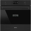 SMEG KOMBINÁLT PIROLITIKUS SÜTŐ, GŐZFUNKCIÓVAL, Classica design, Galileo, 60 cm, ES LCD, matt fekete