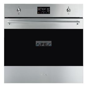   SMEG KOMBINÁLT PIROLITIKUS SÜTŐ, GŐZFUNKCIÓVAL, Classica design, Galileo, 60 cm, ES LCD, inox
