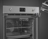 SMEG KOMBINÁLT PIROLITIKUS SÜTŐ, GŐZFUNKCIÓVAL, Classica design, Galileo, 60 cm, ES LCD, inox