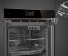 SMEG KOMBINÁLT PIROLITIKUS SÜTŐ, GŐZFUNKCIÓVAL, Dolce Stil Novo design, Galileo, 60 cm, TFT, fekete üveg, réz dísz