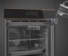 SMEG KOMBINÁLT SÜTŐ, GŐZFUNKCIÓVAL, Dolce Stil Novo design, Galileo, 60 cm, nagy TFT, fekete üveg, réz dísz