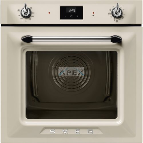 SMEG PIROLITIKUS HŐLÉGKEVERÉSES SÜTŐ, Victoria design, Galileo, 60 cm, ES LCD, bézs