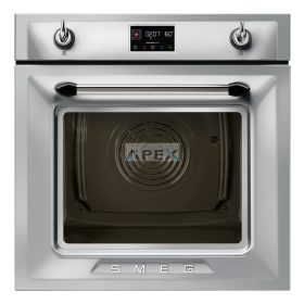   SMEG KOMBINÁLT PIROLITIKUS SÜTŐ, GŐZFUNKCIÓVAL, Victoria design, Galileo, 60 cm, ES LCD, inox