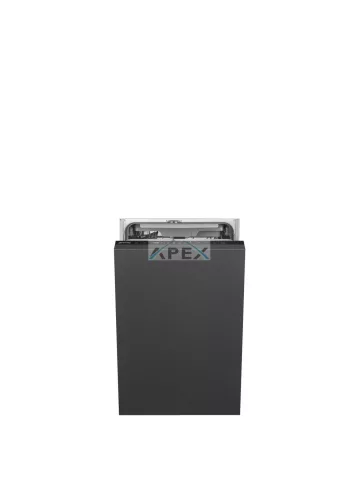SMEG TELJESEN BEÉPÍTHETŐ MOSOGATÓGÉP, 45 cm, 10 teríték, 8 funkció, 2 hőmérséklet, 44dB