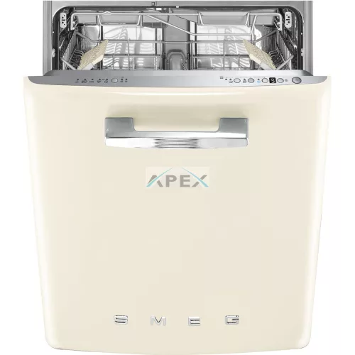 SMEG BEÉPÍTHETŐ MOSOGATÓGÉP, retro, 60 cm, 13 teríték, 10 funkció, 7 hőmérséklet, bézs