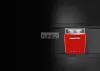 SMEG BEÉPÍTHETŐ MOSOGATÓGÉP, retro, 60 cm, 13 teríték, 10 funkció, 7 hőmérséklet, piros front