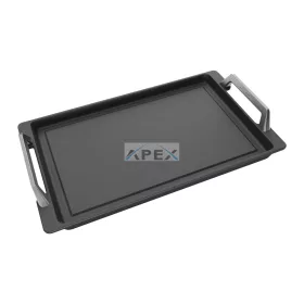   SMEG GRILL LAP, univerzális-, indukciós-, gáz-, kerámia főzőlapokhoz, sima, tapadásmentes felület, 410 x 240 mm