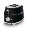 SMEG KENYÉRPIRÍTÓ, retro, 2 szeletes, fekete