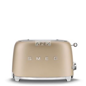 SMEG KENYÉRPIRÍTÓ, retro, 2 szeletes, matt pezsgő
