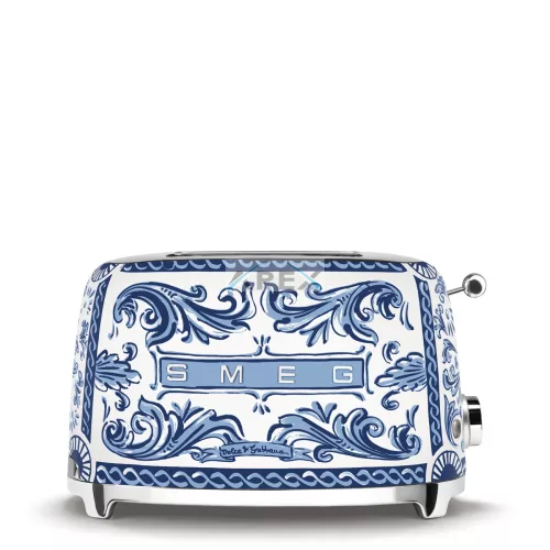 SMEG KENYÉRPIRÍTÓ, retro, 2 szeletes, D&G Blu Mediterraneo kollekció