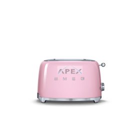 SMEG KENYÉRPIRÍTÓ, retro, 2 szeletes, rózsaszín