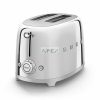 SMEG KENYÉRPIRÍTÓ, retro, 2 szeletes, fényes króm