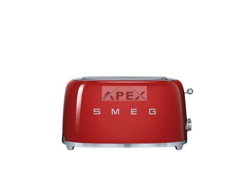 SMEG KENYÉRPIRÍTÓ, retro, 4 szeletes, piros