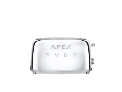 SMEG KENYÉRPIRÍTÓ, retro, 4 szeletes, fényes króm