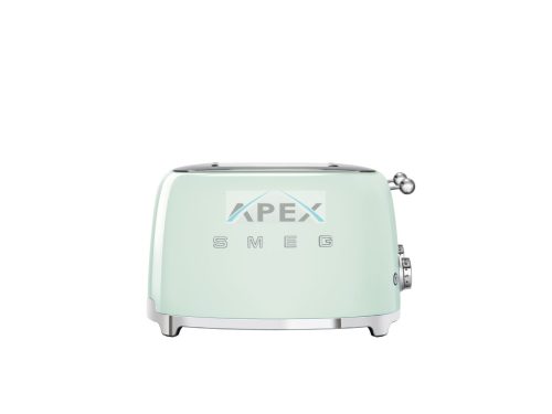 SMEG KENYÉRPIRÍTÓ, retro, 2x2 szeletes, világoszöld
