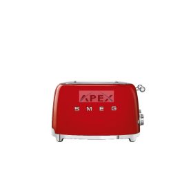 SMEG KENYÉRPIRÍTÓ, retro, 2x2 szeletes, piros