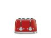 SMEG KENYÉRPIRÍTÓ, retro, 2x2 szeletes, piros