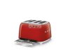 SMEG KENYÉRPIRÍTÓ, retro, 2x2 szeletes, piros