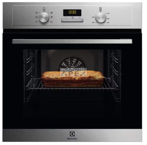 Electrolux EOH3F00BX Beépíthető sütő, katalitikus öntisztító hátfal/Aqua Clean