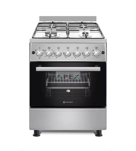 NOVACOOK F6B40EF INX kombinált tűzhely inox