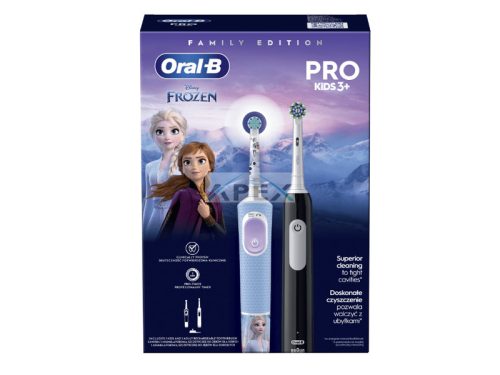 Oral-B Family Edition Pro Series 1 Black + Pro Kids 3 Frozen elektromos fogkefe szett