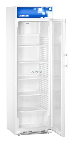 LIEBHERR FKDv 4213 Comfort fehér Hűtőkészülék az árusítási bemutatóhoz, keringőlevegő hűtéssel 