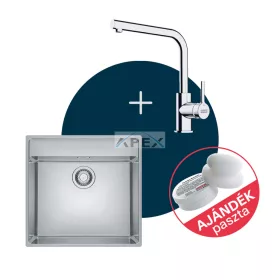   FRANKE Maris MRX 210-50 TL mosogató és csaptelep LINA L szett + Ajándék többfunkciós paszta (FR1301184)